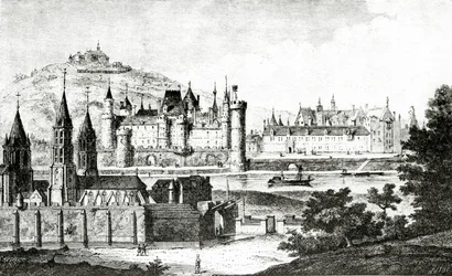 View of Saint-Germain-des-Pres and of the Pre-aux-Clercs during the Reign of Charles V, from 